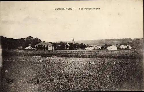 Ak Goussaincourt Meuse, Panorama