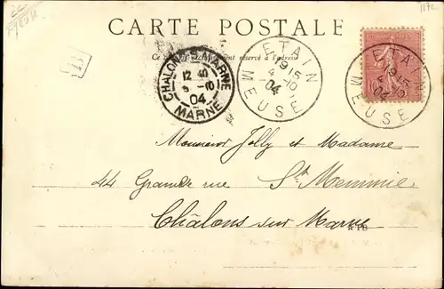 Ak Etain Meuse, Place Carnot, Geschäfte