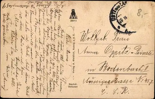 Ak Ústí nad Labem Aussig an der Elbe, Stadtbücherei
