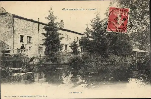 Ak Contrexéville Vosges, Le Moulin
