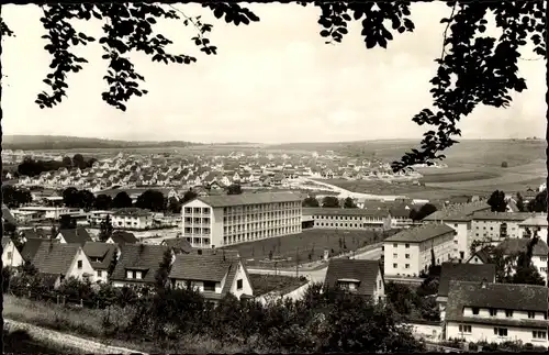 Ak Heidenheim an der Brenz, Gewerbeschule und Reutesiedlung