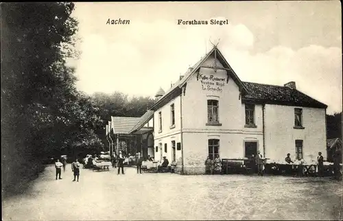 Ak Aachen in Nordrhein Westfalen, Forsthaus Siegel, Restaurant