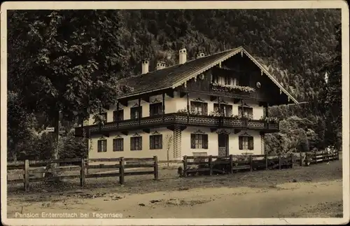 Ak Enterrottach Rottach Egern in Oberbayern, Pension, Außenansicht, Tegernsee