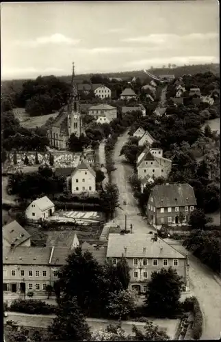 Ak Berggießhübel in Sachsen, Kirchberg, Blick über den Ort