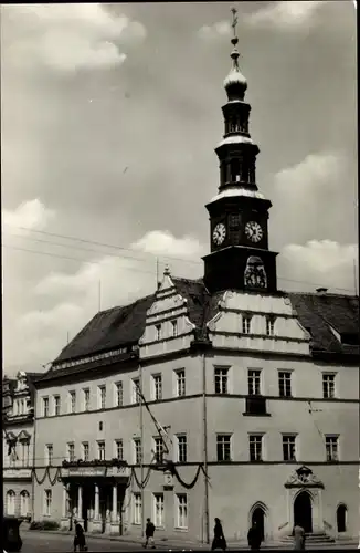 Ak Pirna an der Elbe, Rathaus