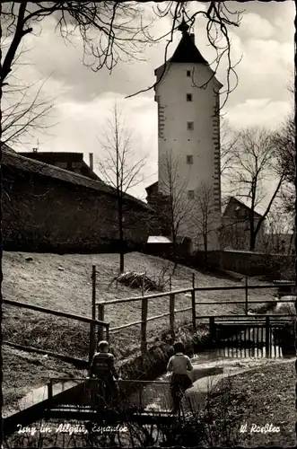Ak Isny im Allgäu, Blick zum Espantor