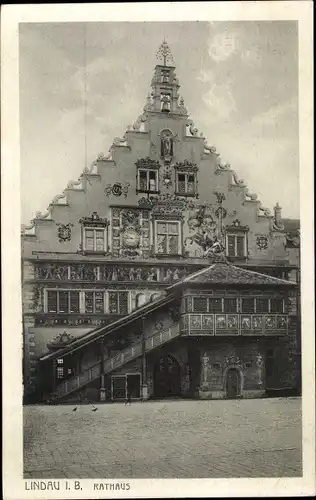 Ak Lindau am Bodensee Schwaben, Rathaus