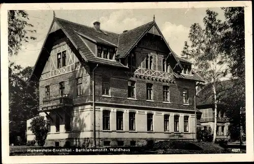 Ak Hohenstein Ernstthal in Sachsen, Betlehemstift, Waldhaus