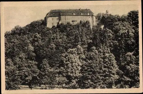 Ak Wolkenburg an der Mulde Limbach Oberfrohna Sachsen, Schloss