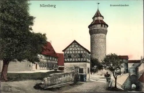 Ak Nürnberg in Mittelfranken, Brunnenhäuschen