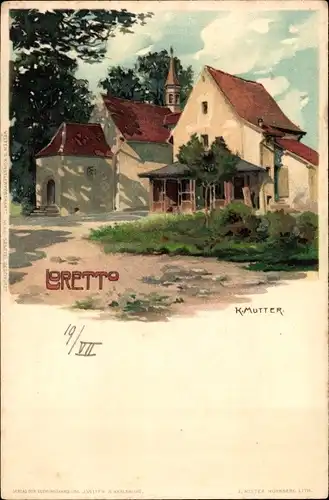 Künstler Litho Mutter, K., Freiburg im Breisgau Baden Württemberg, Loretto