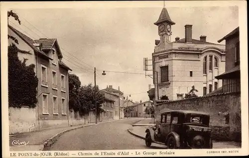 Ak Le Point du Jour Rhône, Chemin de l'Etoile d'Alai, le Groupe Scolaire