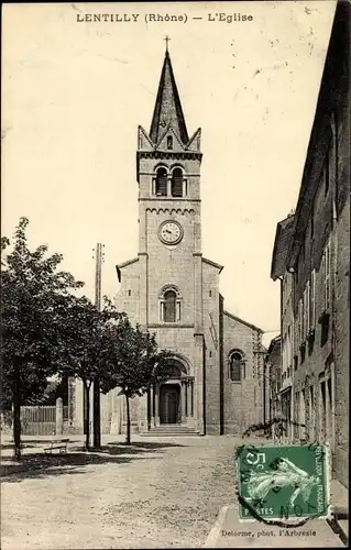 Ak Lentilly Rhône, L'Eglise