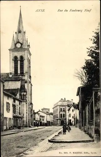 Ak Anse Rhône, Rue du Faubourg Neuf