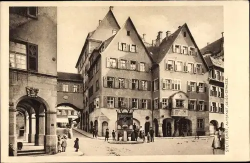 Ak Stuttgart am Neckar, Altstadt, Geißstraße