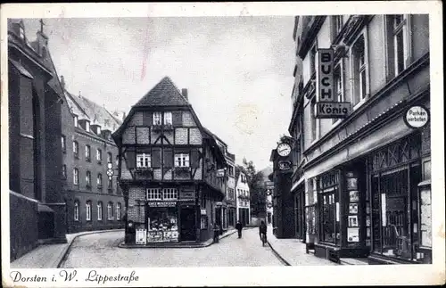 Ak Dorsten in Westfalen, Lippestraße, Geschäft Ernst Mühlensiepen, Buchhandlung König