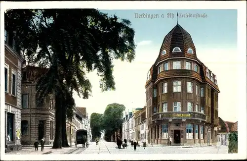 Ak Uerdingen Krefeld am Niederrhein, Krefelder Straße