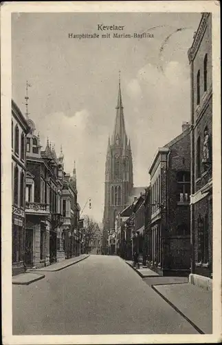 Ak Kevelaer am Niederrhein, Hauptstraße mit Marienbasilika