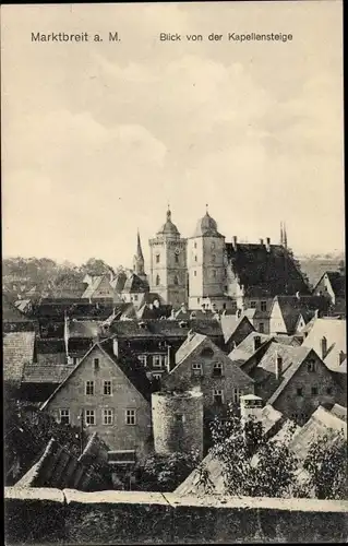 Ak Marktbreit in Unterfranken, Blick von der Kapellensteige, Teilansicht