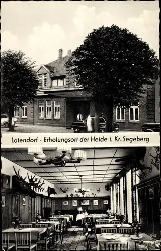 Ak Latendorf in Schleswig Holstein, Lindemanns Gasthaus
