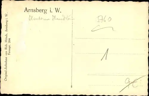 Ak Arnsberg im Sauerland Westfalen, Straßenpartie