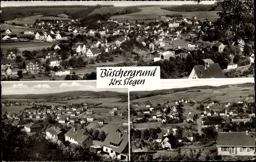 Ak Büschergrund Freudenberg im Siegerland, Panorama vom Ort