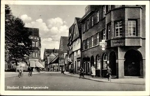 Ak Herford in Westfalen, Radewigerstraße, Apotheke