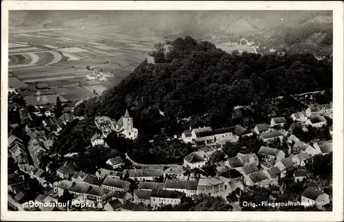 Ak Donaustauf in der Oberpfalz, Luftaufnahme