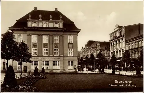 Ak Neumünster in Schleswig Holstein, Gänsemarkt-Kuhberg