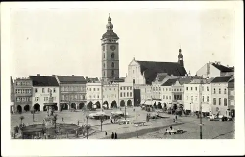 Ak České Budějovice Budweis Südböhmen, Platz