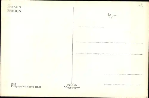 Ak Beroun Beraun Mittelböhmen, Teilansicht