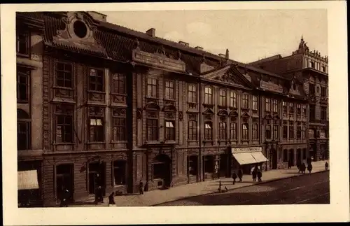 Ak Praha Prag Tschechien, Deutsches Haus am Graben