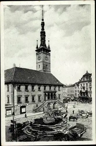 Ak Olomouc Olmütz Stadt, Radnice, Rathaus