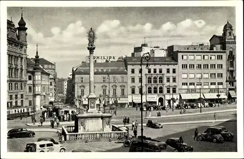 Ak Brno Brünn Südmähren, Freiheitsplatz des 15. März 1939, Denkmal, Phlilips