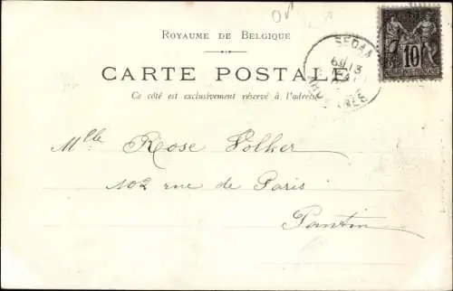 Ak Waulsort Ardennes, Une Rue