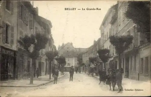 Ak Belley Ain, La Grande Rue