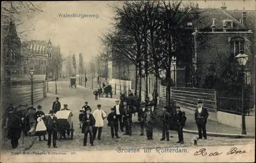 Ak Rotterdam Südholland Niederlande, Walenburgerweg