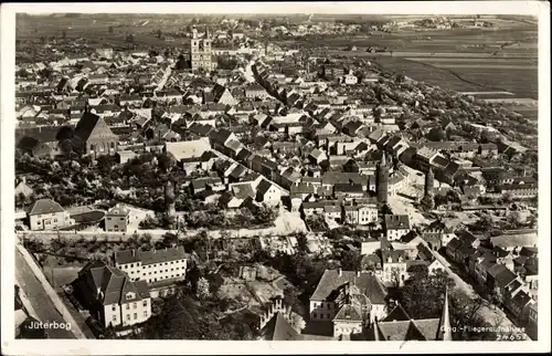 Ak Jüterbog im Kreis Teltow Fläming, Fliegeraufnahme der Stadt