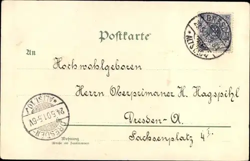 Litho Pflaumenwalzer, vermenschlichte Pflaumen, Mann