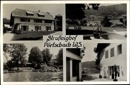 Foto Ak Pörtschach am Wörther See Kärnten, Strußnighof, Freibad