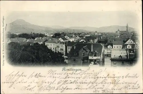 Ak Reutlingen in Württemberg, Stadtansicht