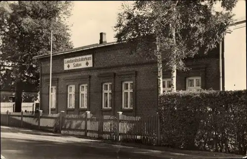 Ak Satow in Mecklenburg, Partie am Landambulatorium