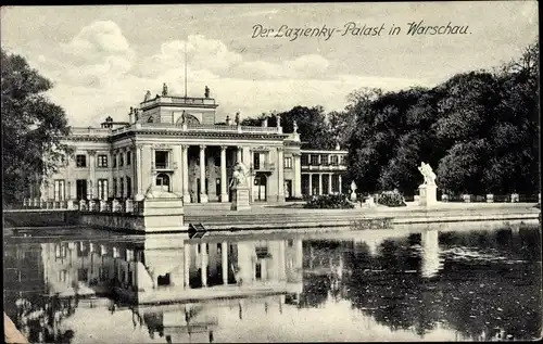 Ak Warszawa Warschau Polen, Lazienky Palast