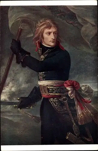 Künstler Ak Gros, A. J., Bonaparte a Arcole, 1796