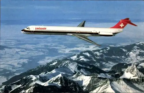 Ak Passagierflugzeug McDonnel Douglas DC 9 81, Swissair