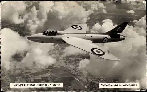 Ak Hawker P-1067 Hunter, Britisches Militärflugzeug, RAF