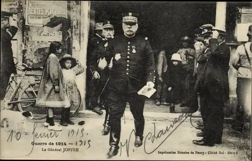 Ak Le General Joseph Joffre, Portrait, I WK
