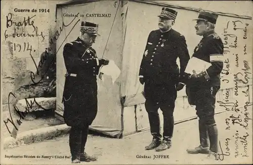 Ak General de Castelnau, Joseph Joffre, I. WK