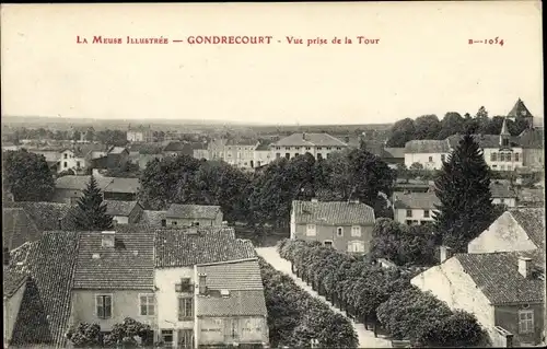 Ak Gondrecourt Meuse, Vue prise de la Tour