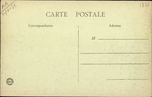 Ak Auzéville en Argonne Meuse, Le Pont sur l'Aire